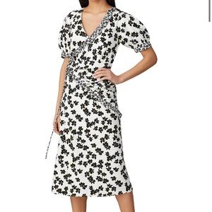 Love, Whit by Whitney Port for RTR Floral Wrap Midi Dress Size XS